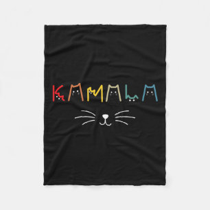 Harris Cat Lettering Positive Funny 12 Fleece Blanket
