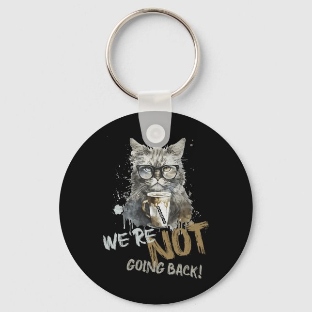 Harris Childless Cat Lady We're Not Going Back  Key Ring (Front)