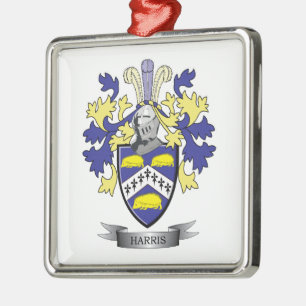 Harris Coat of Arms Metal Tree Decoration