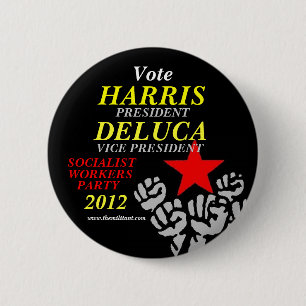 Harris-DeLuca 2012 6 Cm Round Badge