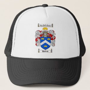 HARRIS FAMILY CREST -  HARRIS COAT OF ARMS TRUCKER HAT
