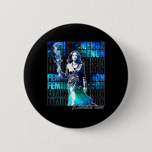 Harris Femininomenon 2024 Freedom Lady Liberty Tor 6 Cm Round Badge