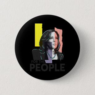 Harris For People 2024 Election President  6 Cm Round Badge