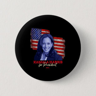 Harris For President 2024 Madam Vice President 1 6 Cm Round Badge