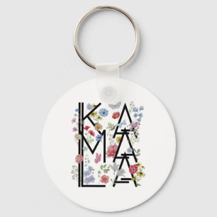 Harris For President 2024 Wild Flowers Key Ring