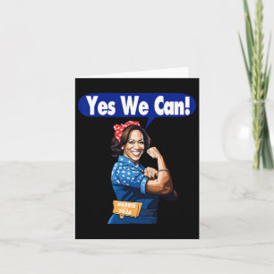 Harris For President 2024 Yes We Can Card