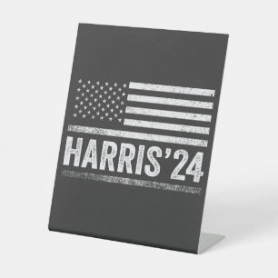 Harris For President Democrat Election American Pedestal Sign