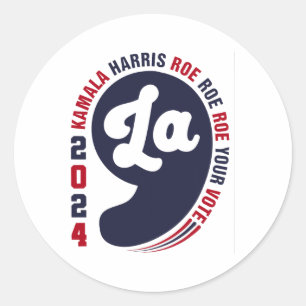 Harris For President Election 2024 Classic Round Sticker