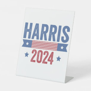 Harris For President Election Democrats American Pedestal Sign