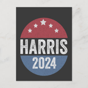 Harris For President Election Democrats American Postcard