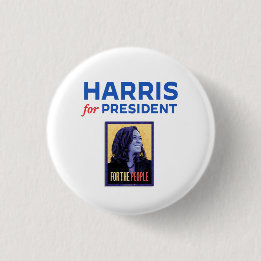 Harris for President / Kamala Harris for President 3 Cm Round Badge