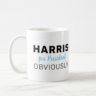 Harris For President Obviously 2024 Coffee Mug