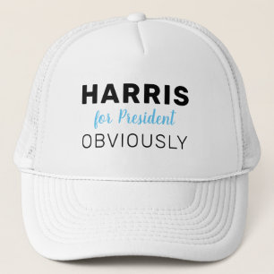 Harris For President Obviously 2024 Trucker Hat