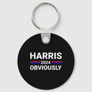 Harris For President Obviously 2 Key Ring