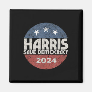 Harris- Harris 2024 Us Flag Democratic President 1 Magnet