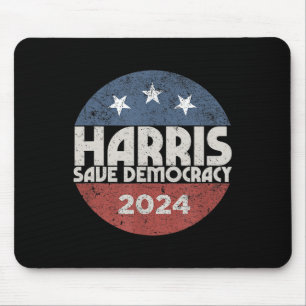 Harris- Harris 2024 Us Flag Democratic President 1 Mouse Pad