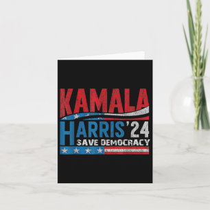 Harris- Harris 2024 Us Flag Democratic President 2 Card