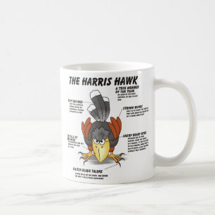 Harris Hawk Cartoon Coffee Mug