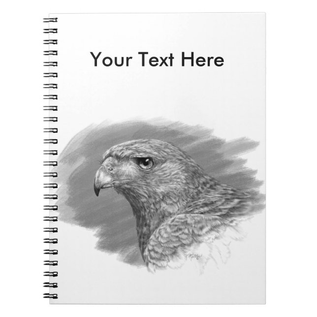 Harris Hawk Drawing Notebook (Front)