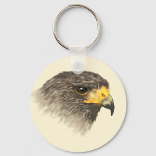 Harris Hawk - Mixed Medium Key Ring