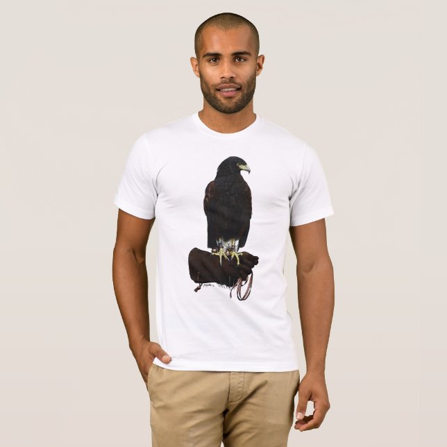 Harris Hawk on Glove T-Shirt (Front Full)