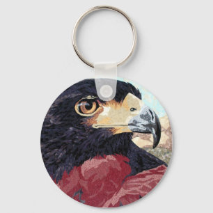 Harris Hawk textile Key Ring