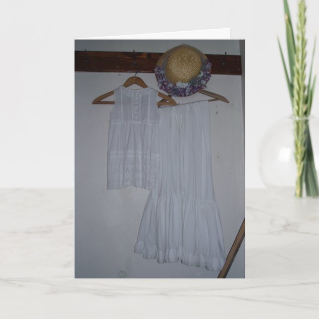 "Harris House Dresses & Hat" Birthday Card (Front)