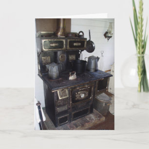"Harris House Kitchen Stove" Birthday Card