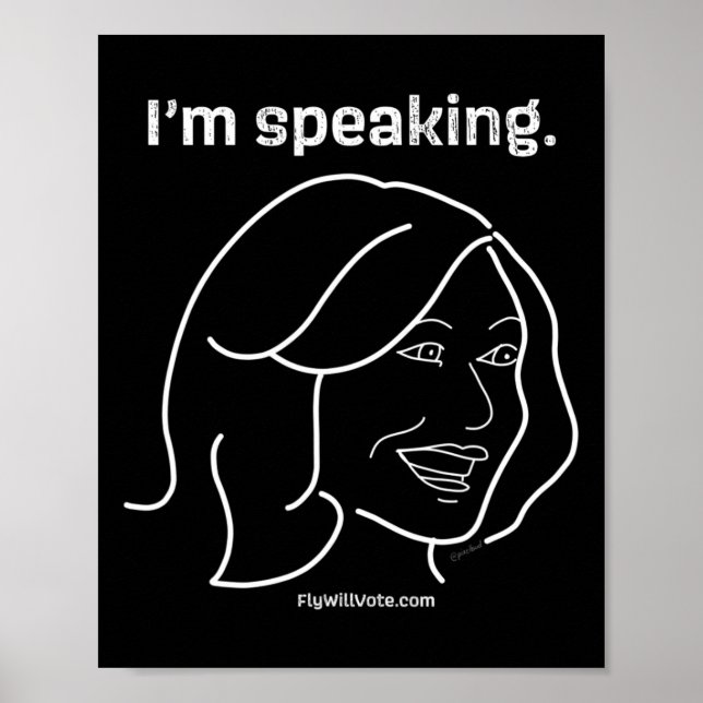 Harris - I&#';m Speaking - Vice President Debate 2 Poster (Front)