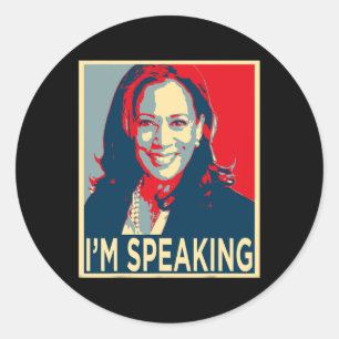 Harris I'm Speaking Inauguration 2021 Aka Mvp Classic Round Sticker