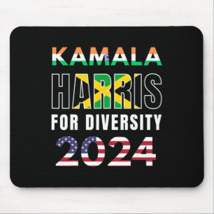 Harris India Jamaica Flag Diversity 2024  Mouse Pad