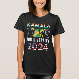 Harris India Jamaica Flag Diversity 2024 T-Shirt