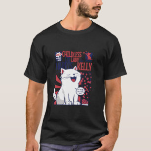 Harris Kelly 2024 Childless Cat Lady Funny Quote T T-Shirt