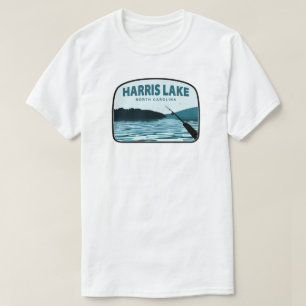 Harris Lake North Carolina Fishing Rod T-Shirt
