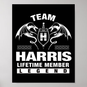 Harris Lifetime Member Gifts Poster