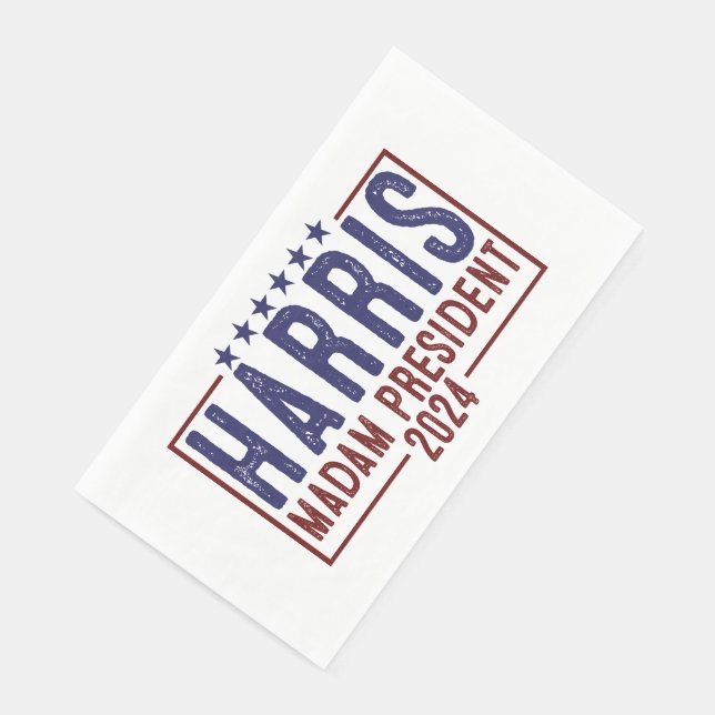 Harris Madam President 2024 Napkin (Corner)