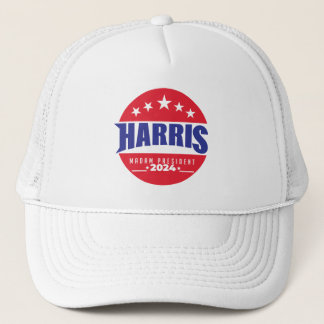 Harris Madam President 2024 Trucker Hat