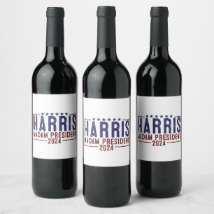 Harris Madam President 2024 Wine Label