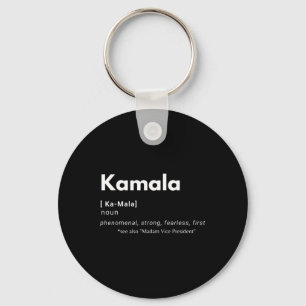 Harris Madam Vice President Black History Definiti Key Ring