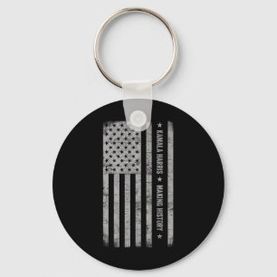 Harris Making History Grunge Distressed American F Key Ring