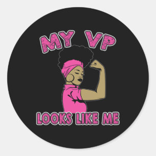 Harris My Vp Looks Like Me Vice President Role Mod Classic Round Sticker