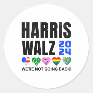 Harris Peace Love Equality Lgbt Human Rights Hope Classic Round Sticker