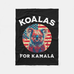 Harris - President 2024 Koalas For Kamala Fleece Blanket