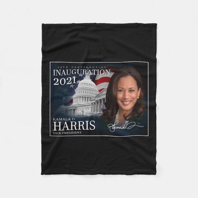 Harris Presidential Inauguration 2021 Celebration  Fleece Blanket (Front)