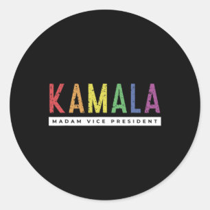 Harris Rainbow Lgbt Pride Grunge Rainbow Classic Round Sticker