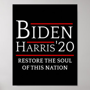 Harris Restore Soul Of Nation Vote 2020 Election  Poster
