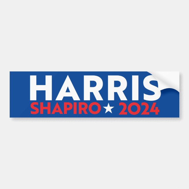 HARRIS SHAPIRO 2024 BUMPER STICKER (Front)