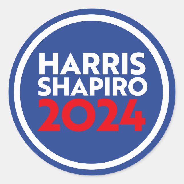 HARRIS SHAPIRO 2024 CLASSIC ROUND STICKER (Front)