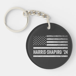 Harris Shapiro 2024 Kamala Josh Shapiro 24 Key Ring