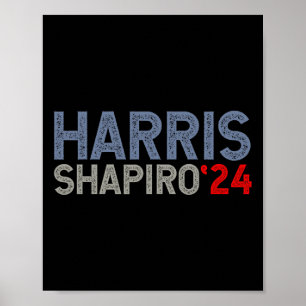 Harris-shapiro-2024 President Election Men Women K Poster
